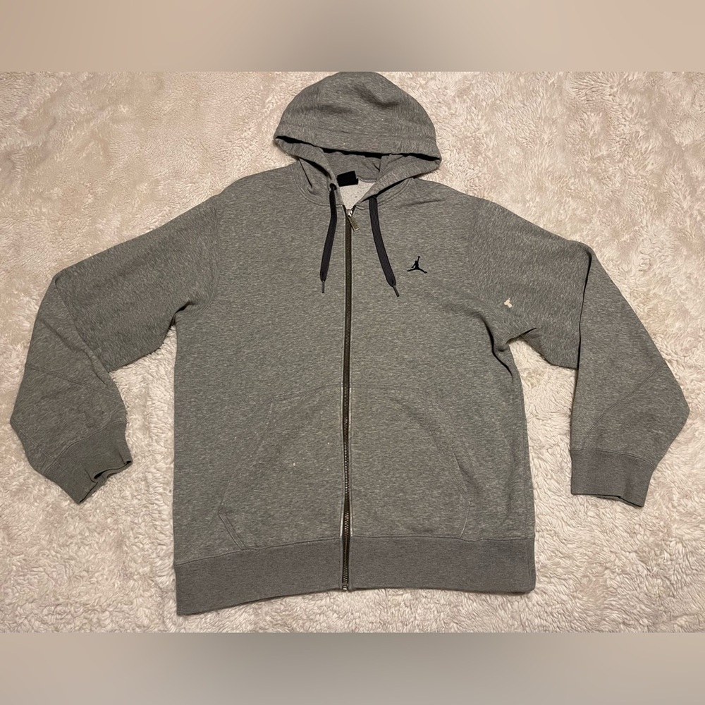 Jordan Sweater Medium Gray Hoodie Sweatshirt Mens